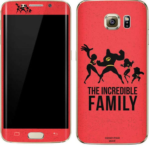 Disney The Incredibles Family Sillhouette Galaxy S7 Edge Skin