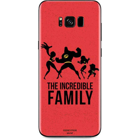Disney The Incredibles Family Sillhouette Galaxy S8 Plus Skin
