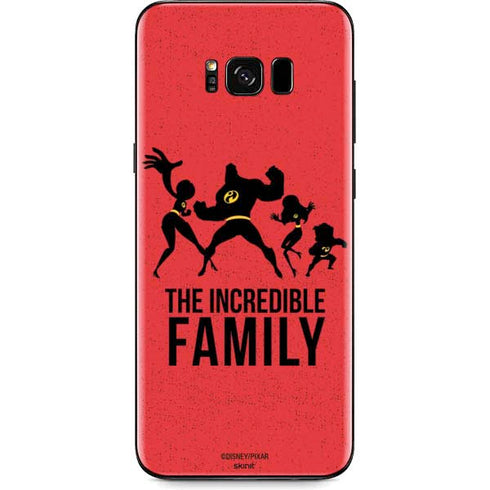 Disney The Incredibles Family Sillhouette Galaxy S8 Skin