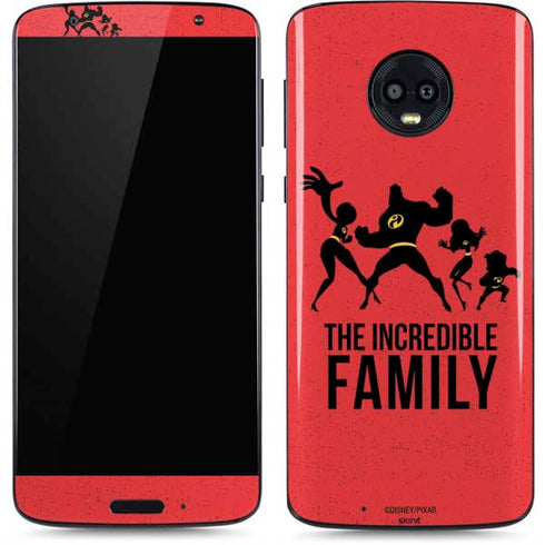 Disney The Incredibles Family Sillhouette Moto G6 Skin