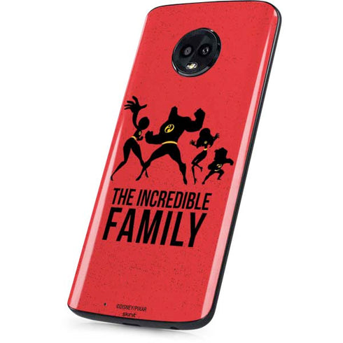 Disney The Incredibles Family Sillhouette Moto G6 Skin