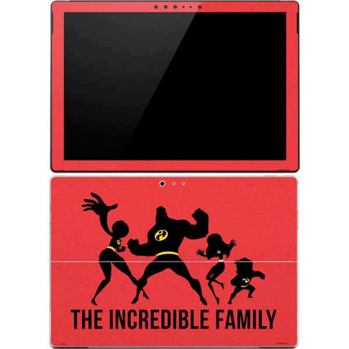 Disney The Incredibles Family Sillhouette Surface Pro 4 Skin