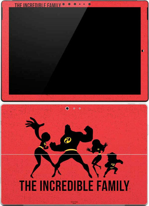 Disney The Incredibles Family Sillhouette Surface Pro (2017) Skin