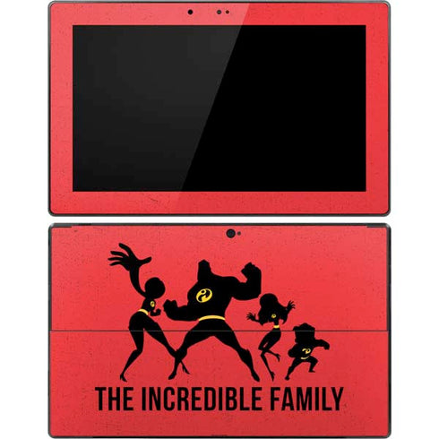 Disney The Incredibles Family Sillhouette Surface Pro Tablet Skin
