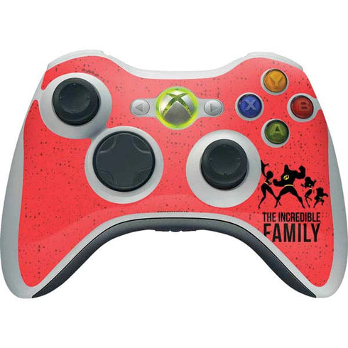 Disney The Incredibles Family Sillhouette Xbox 360 Wireless Controller Skin