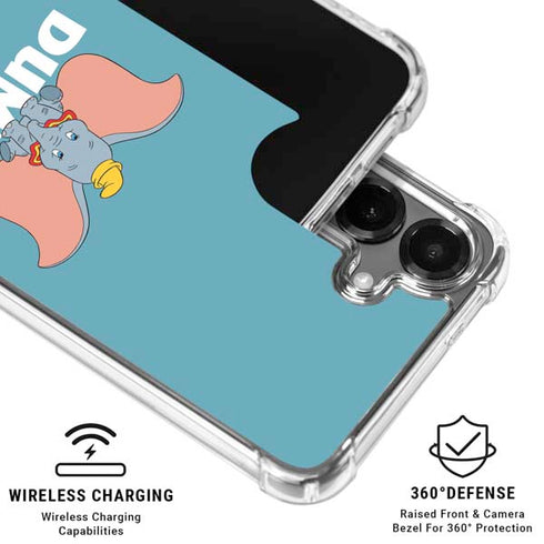 Disney Dumbo Baby Elephant pose Galaxy S26 Clear Case