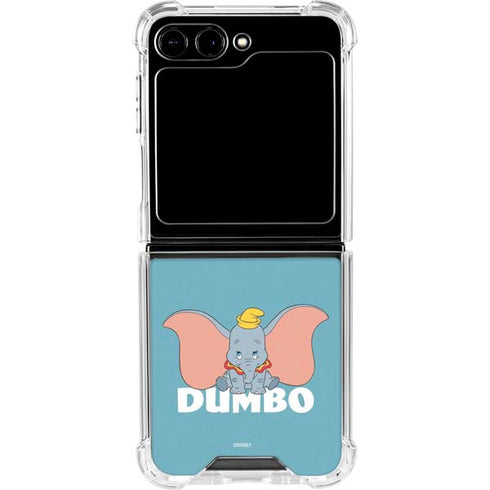 Disney Dumbo Baby Elephant pose Galaxy Z Flip6 Clear Case