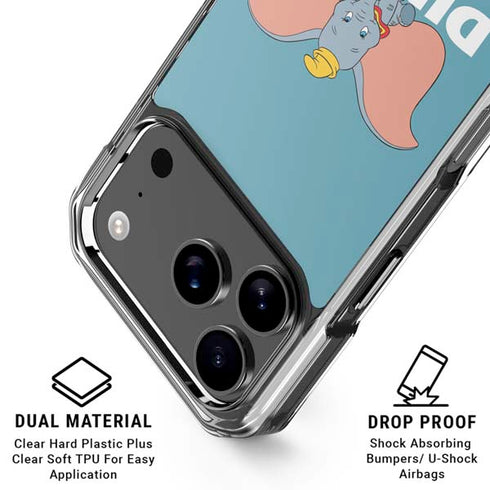 Disney Dumbo Baby Elephant pose iPhone 18 Pro Clear Case