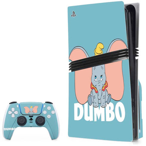 Disney Dumbo Baby Elephant pose PS5 Pro Disk Bundle Skin