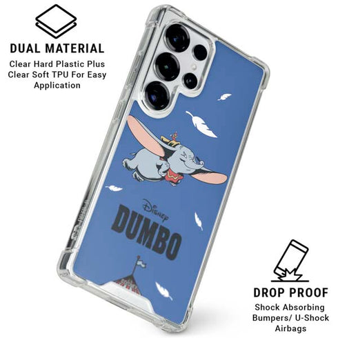Disney Dumbo Classic Flying Elephant Galaxy S25 Ultra Clear Case