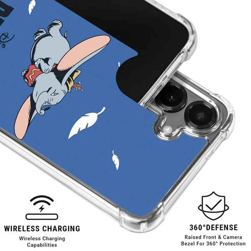 Disney Dumbo Classic Flying Elephant Galaxy S26 Plus Clear Case