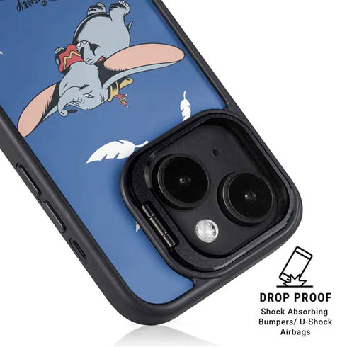 Disney Dumbo Classic Flying Elephant iPhone 15 Plus Kickstand Case