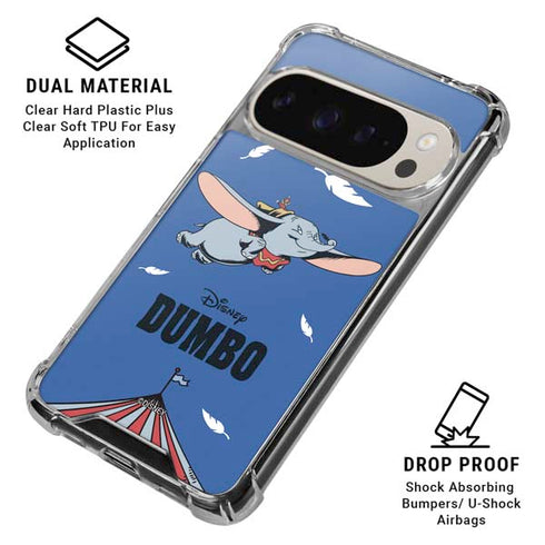 Disney Dumbo Classic Flying Elephant Pixel 9/9 Pro Clear Case
