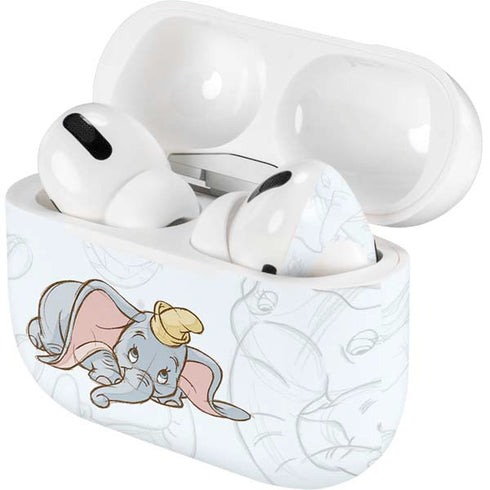 Disney Dumbo Classic sketched portrait AirPods Skins