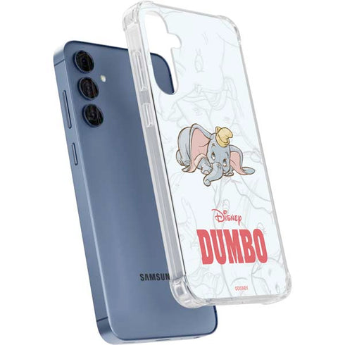 Disney Dumbo Classic sketched portrait Galaxy A35 5G Clear Case