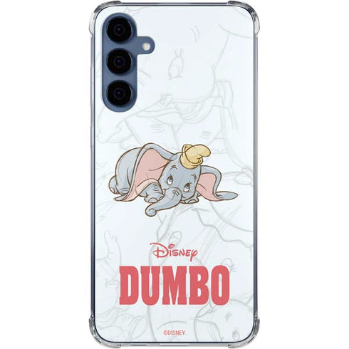 Disney Dumbo Classic sketched portrait Galaxy A55 5G Clear Case