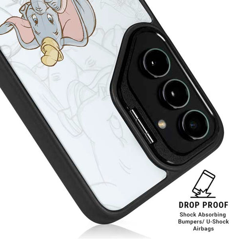 Disney Dumbo Classic sketched portrait Galaxy S24 FE Kickstand Case