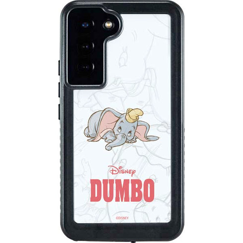 Disney Dumbo Classic sketched portrait Galaxy S24 Plus Waterproof Case