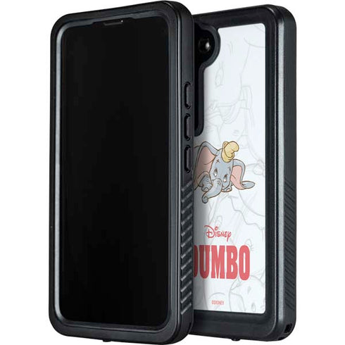 Disney Dumbo Classic sketched portrait Galaxy S24 Plus Waterproof Case