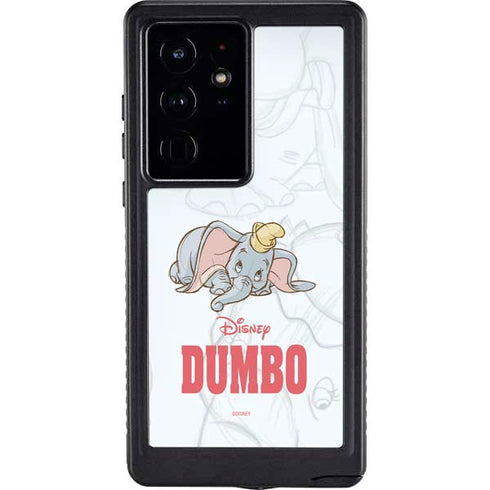 Disney Dumbo Classic sketched portrait Galaxy S24 Ultra Waterproof Case