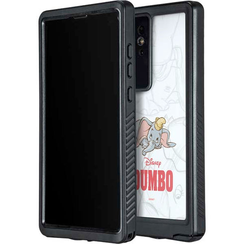 Disney Dumbo Classic sketched portrait Galaxy S24 Ultra Waterproof Case