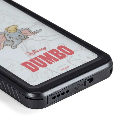Disney Dumbo Classic sketched portrait Galaxy S24 Waterproof Case