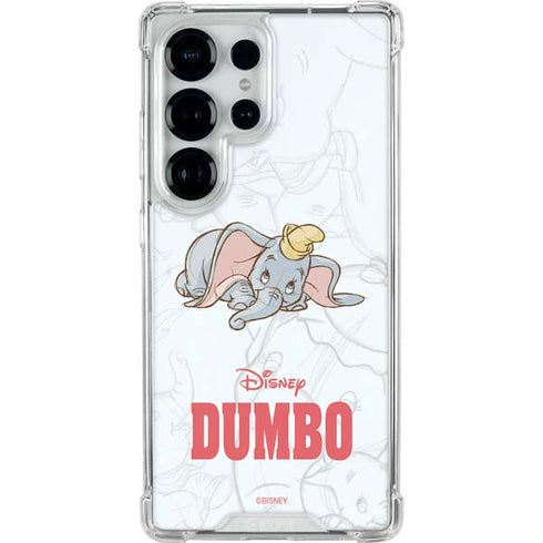 Disney Dumbo Classic sketched portrait Galaxy S25 Ultra Clear Case