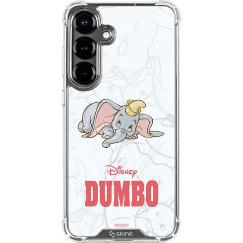 Disney Dumbo Classic sketched portrait Galaxy S26 Clear Case