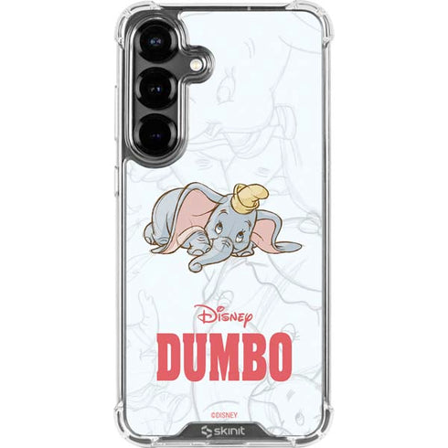 Disney Dumbo Classic sketched portrait Galaxy S26 Plus Clear Case