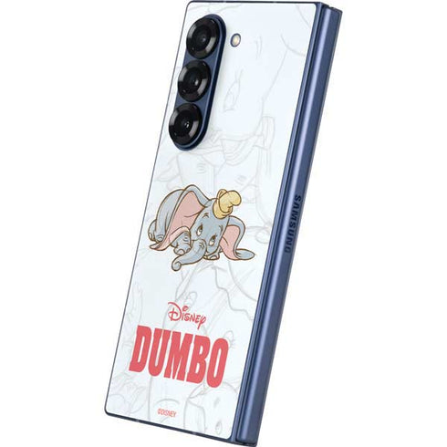Disney Dumbo Classic sketched portrait Galaxy Z Fold6 Skin