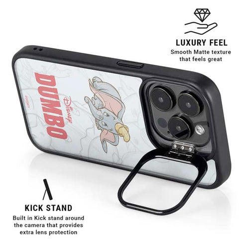 Disney Dumbo Classic sketched portrait iPhone 14 Pro Max Kickstand Case