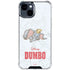 Disney Dumbo Classic sketched portrait iPhone 15 Clear Case