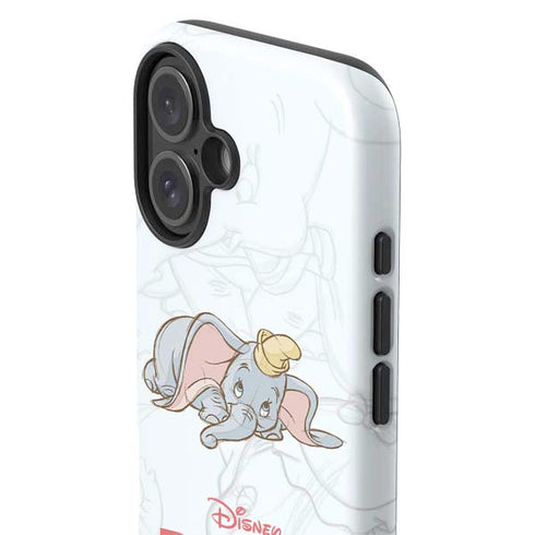 Disney Dumbo Classic sketched portrait iPhone 16 Impact Case