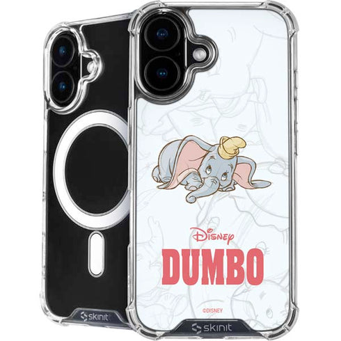 Disney Dumbo Classic sketched portrait iPhone 16 MagSafe Case