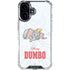 Disney Dumbo Classic sketched portrait iPhone 16 Plus Clear Case