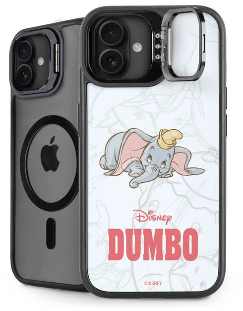 Disney Dumbo Classic sketched portrait iPhone 16 Plus Kickstand Case
