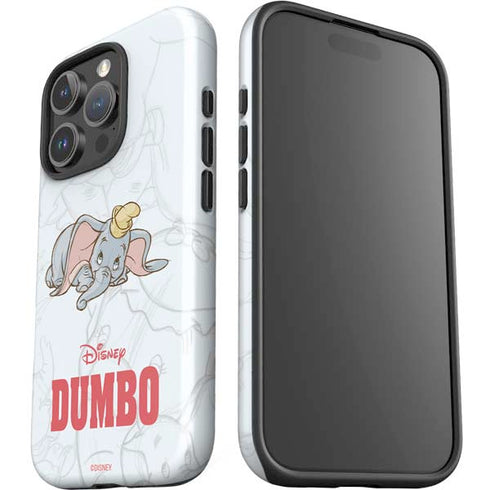 Disney Dumbo Classic sketched portrait iPhone 16 Pro Impact Case