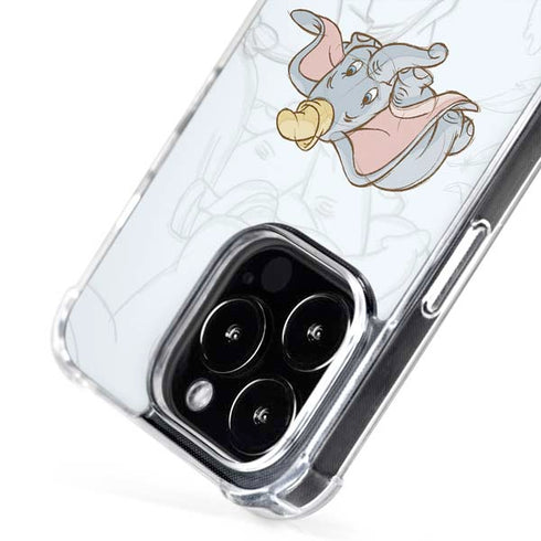 Disney Dumbo Classic sketched portrait iPhone 16 Pro Max MagSafe Case