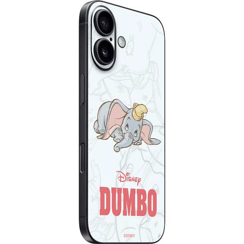Disney Dumbo Classic sketched portrait iPhone 16 Skin