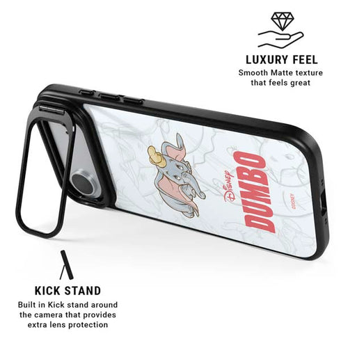 Disney Dumbo Classic sketched portrait iPhone 17 Air Kickstand Case