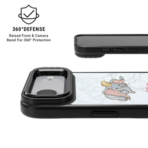 Disney Dumbo Classic sketched portrait iPhone 17 Air Kickstand Case