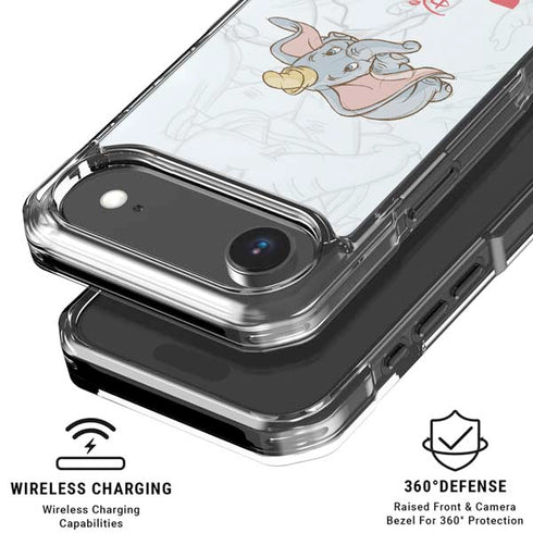 Disney Dumbo Classic sketched portrait iPhone 17 Air MagSafe Case