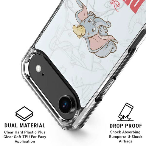 Disney Dumbo Classic sketched portrait iPhone 17 Air MagSafe Case