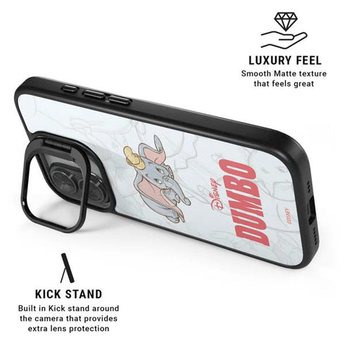Disney Dumbo Classic sketched portrait iPhone 17 Kickstand Case