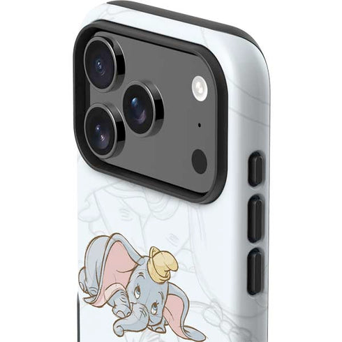 Disney Dumbo Classic sketched portrait iPhone 17 Pro Impact Case
