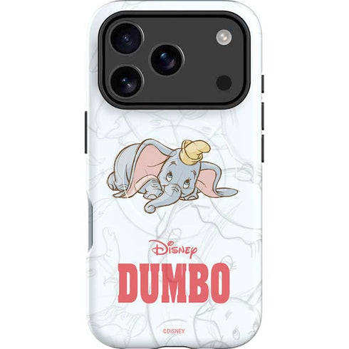 Disney Dumbo Classic sketched portrait iPhone 17 Pro Magsafe Impact Case