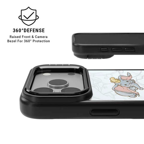 Disney Dumbo Classic sketched portrait iPhone 17 Pro Max Kickstand Case