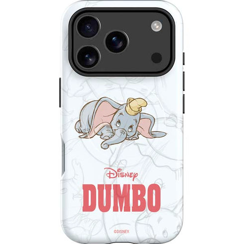 Disney Dumbo Classic sketched portrait iPhone 17 Pro Max Magsafe Impact Case