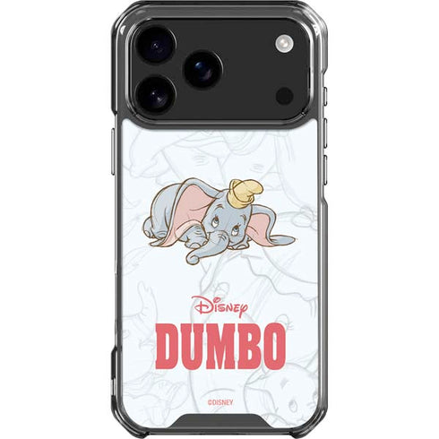 Disney Dumbo Classic sketched portrait iPhone 18 Pro Max Clear Case
