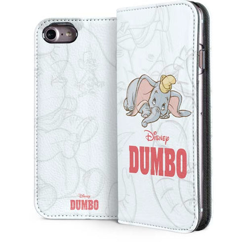 Disney Dumbo Classic sketched portrait iPhone 7 Folio Case